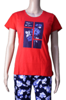 Touche Nightsuit(red With Black) Touche Nightsuit(red With Black)