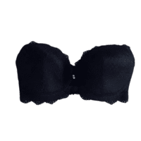 Padded Under Wired Push Up Bra with Net Coverage  (Black) Fancy Bra