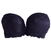 Padded Full Coverage Wired Push Up Bra with Lace (Purple) Padded Full Coverage Wired Push Up Bra with Lace (Purple)