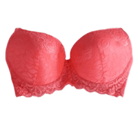 Push up - under wired - back side lace material (Pink) Fancy Bra