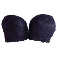 Full coverage - push up - wired - back side satin material (Black) Full coverage - push up - wired - back side satin material (Black)