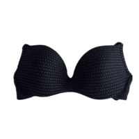 Lightly Padded Full Coverage Polyester Cotton Bra (Black Dotted) Lightly Padded Full Coverage Polyester Cotton Bra (Black Dotted)