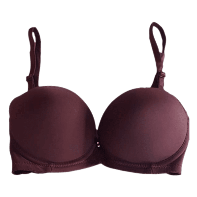 Wired Full Coverage lightly Padded Polyester Cotton Bra (Brown)