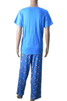 Strawberry Nightsuit (Blue With Black And White)