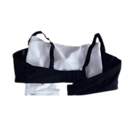 Lightly Padded Semi Coverage Wired Polyester Cotton Bra  Black)