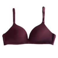 Lightly paded - deep cut neck - seemless satin (Maroon) Lightly paded - deep cut neck - seemless satin (Maroon)