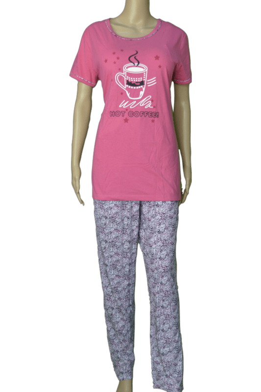 Unicus Nightsuit (Pink With White)