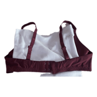 Lightly paded - deep cut neck - seemless satin (Maroon) Lightly paded - deep cut neck - seemless satin (Maroon)