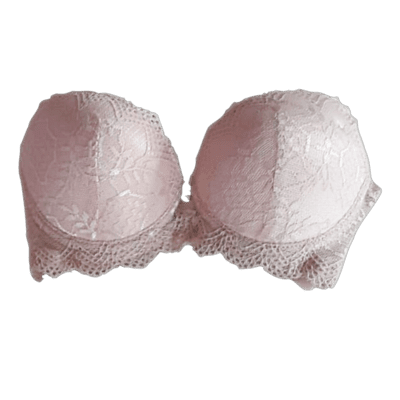 Padded Under Wired Push Up Bra with Net Coverage (Skin)