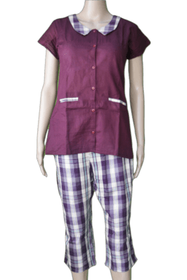 Maybell Nightsuit (MAROON COLOUR)