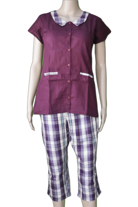 Maybell Nightsuit (MAROON COLOUR) Maybell Nightsuit (MAROON COLOUR)