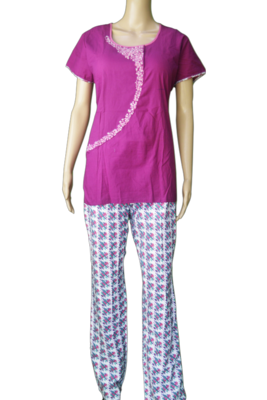 Maybell Nightset (PINK WITH WHITE)