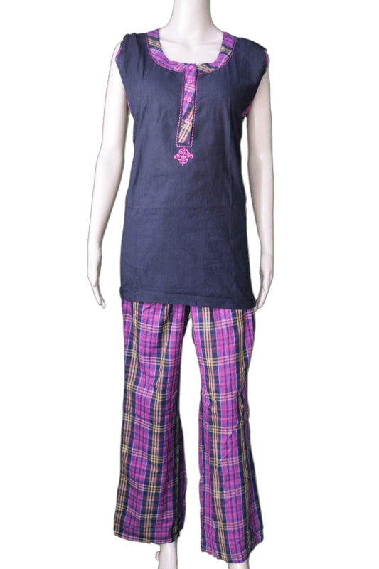 Maybell Nightsuit (Black With Pink) Maybell Nightsuit (Black With Pink)