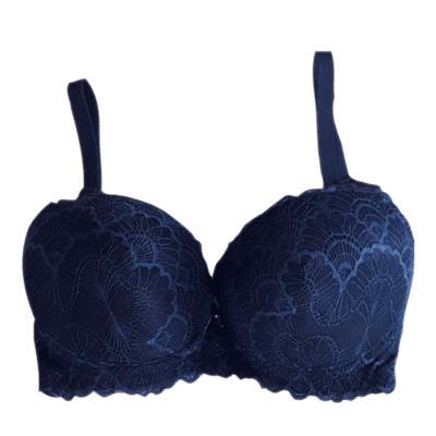 Lightly Padded Full Coverage Padded Bra - Blue