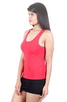 Strawberry Solid Racer Back Tank Top