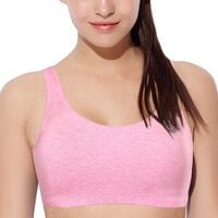 Enamor Solid Metal Free Pop On Sports Bra