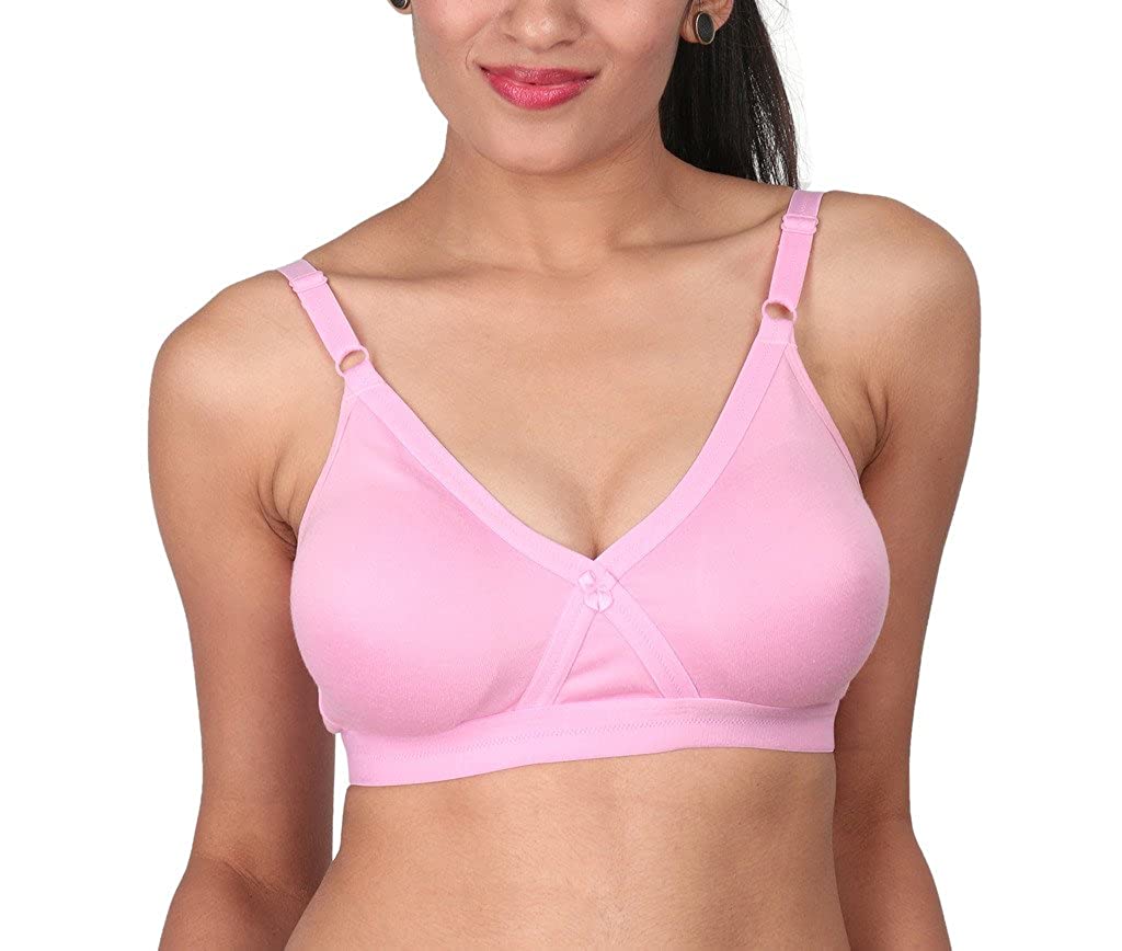Strawberry Solid Full Coverage Support Bra