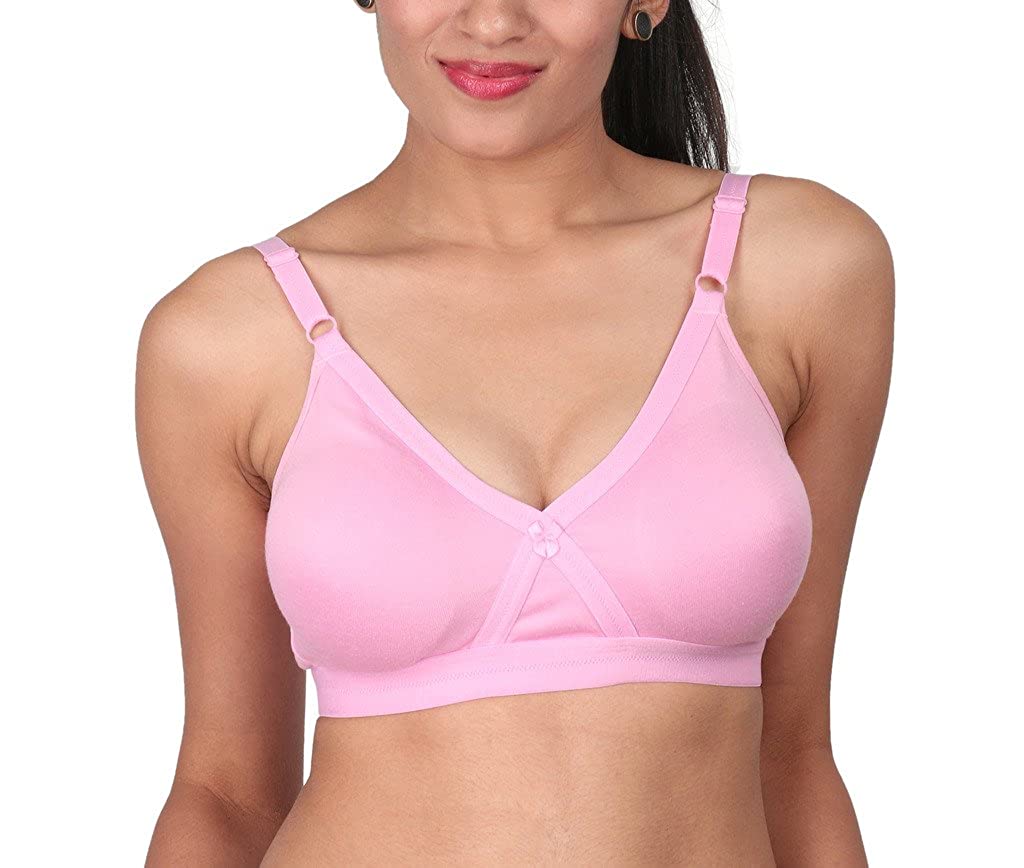 Laavian Solid Fashion Molded Wire Free Branded Bra 5117