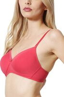 Van Heusen Solid Perforated Cups Non Wired Padded Bra