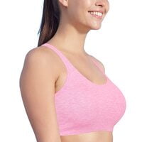 Enamor Solid Metal Free Pop On Sports Bra