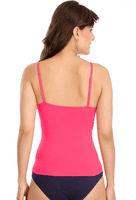 Sona Solid 8004 Camisole With Halter Neck Strap And Transparent Strap