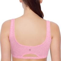 Enamor Solid Metal Free Pop On Sports Bra