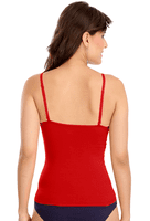 Sona Solid 8004 Camisole With Halter Neck Strap And Transparent Strap