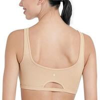 Enamor Solid Metal Free Pop On Sports Bra