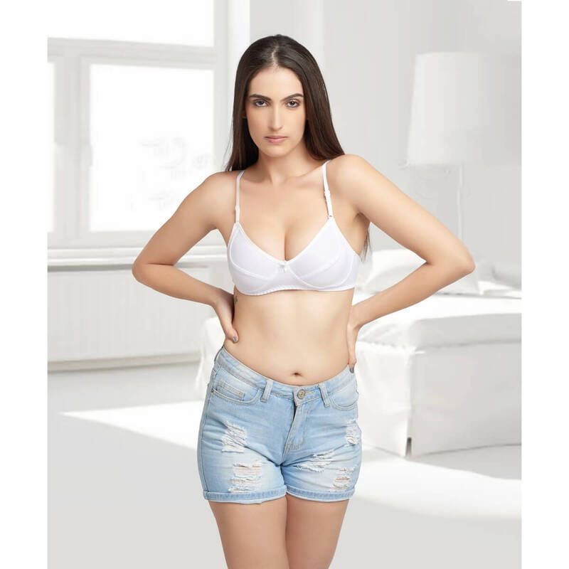 Daisy Dee Comfortable Fitting 100% Cotton Cut & Sew Full Coverage Bra -  Sapna