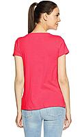 Hanes Women’s Essentials Relaxed Fit Short Sleeve Crewneck T-Shirt (Pink)