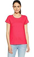 Hanes Women’s Essentials Relaxed Fit Short Sleeve Crewneck T-Shirt (Pink)