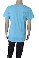 One Apparel Womens V Neck Tee (Blue)