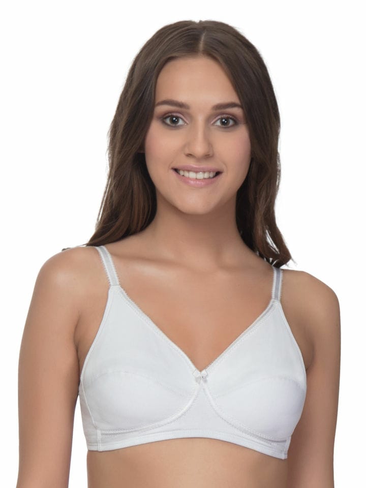 Enamor A056 Comfort X-Frame Lift Support Bra -Stretch Cotton Non-Padded Wirefree High Coverage