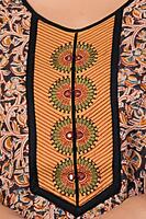 KALAMKARI PRINTED NIGHTY - BROWN