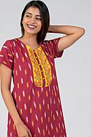 IKAT PRINTED NIGHTY - MAROON IKAT PRINTED NIGHTY - MAROON