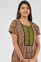 KALAMKARI NIGHTY - BROWN KALAMKARI NIGHTY - BROWN