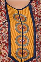 KALAMKARI PRINTED NIGHTY - RED