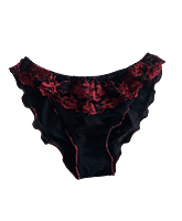 Lady Love Black Berry Bra & Panty Set