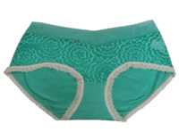 Fancy Mesh Lacely Netted Panty (Green)