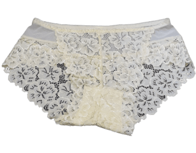 Fancy Mesh Lacely Netted Panty (Lite Yellow)