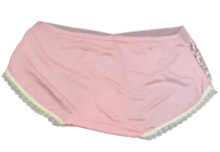 Fancy Mesh Soft Satin Netted Panty- Baby Pink
