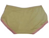 Fancy Mesh Lacely Netted Panty - Yellow And Pink Fancy Mesh Lacely Netted Panty - Yellow And Pink