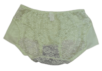 Fancy Lace Boy Shorts Netted Panty - Lite Green