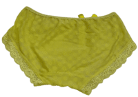 Fancy Mesh Lacely Netted Panty- Dark Yellow