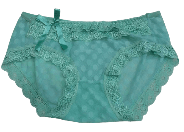 Fancy Mesh Lacely Netted Panty- Sea Green