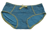 Fancy Mesh Soft Satin Netted Panty- Blue And Green Fancy Mesh Soft Satin Netted Panty- Blue And Green