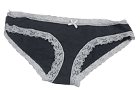 Fancy Mesh Bikini Lacely Panty- Grey