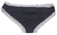 Fancy Mesh Bikini Lacely Panty- Grey