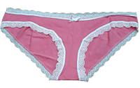 Fancy Mesh  Bikini Lacely Panty- PINK