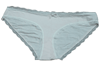 Fancy MeshBikini Lacely Panty- Cream